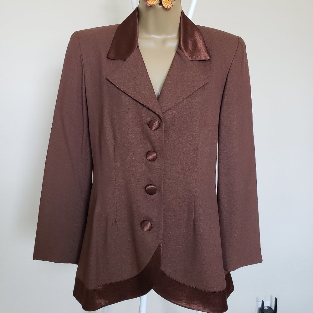 Walnut satin jacket